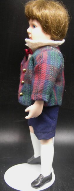 Ashton-Drake Boy Doll, 1920s Outfit - Tweed Blazer, Bowtie and Shorts - 9.5" H - Image 7