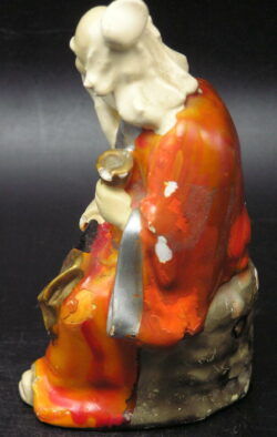 Antique Chinese Mudman - repainted, as is - Image 8