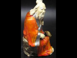 Antique Chinese Mudman - repainted, as is - Image 6