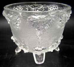 Harvest Grape - Jeannette 3525 Footed Candy Dish - Clear - Image 2