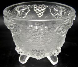 Harvest Grape - Jeannette 3525 Footed Candy Dish - Clear - Image 3