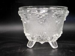 Harvest Grape - Jeannette 3525 Footed Candy Dish - Clear - Image 5