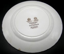 9" Cotswold Pattern Luncheon Plate - Johnson Bros England, Brown - Image 6