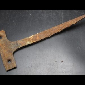 Hand Forged Spiked Wrought Iron Flange - made by Pioneer Blacksmith
