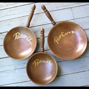 MCM 3-Pc Set NASCO "Masterpieces in Wood" Snack Bowls,  - Japan? Yugoslavia?