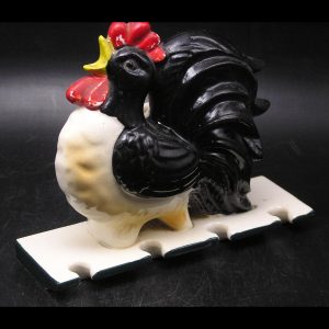 Antique Ceramic Rooster Wall Pocket Spoon / Toothbrush Holder, Japan?