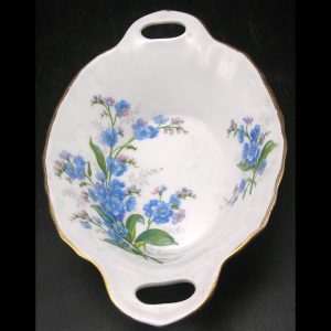 15% off - Vintage. Royal Albert Small Bone China Bowl, Forget-Me-Not, 6" L - was 13.99