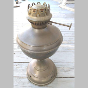 Antique Otto Muller 1880 Russian Brass Kerosene Oil Lamp