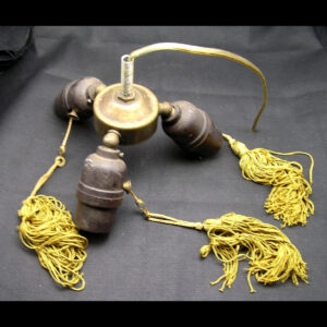 Triple Vintage Pull-Chain Sockets for Hanging / Table Lamp - Tasselled Switch Cords