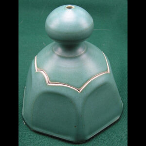 Studio Art Pottery Handmade Scented Oil Burner, Hexagonal, Signed w Chopmark