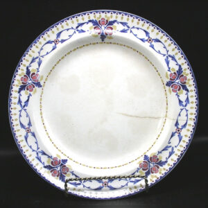 Burleigh Ware 10.25" Shallow Bowl / Plate "Nantgarw" 1919, Hand Painted, "as is"