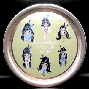 Decorative Tray - "Indian Children of Canada" - images by Christo Hersey