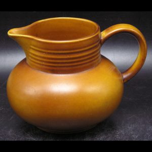 Vintage Myott England Ceramic Creamer / Pitcher, Orange Ochre, #522