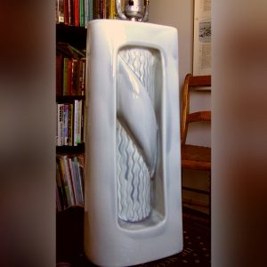 Industrial/Machine Age style ceramic lamp - Alwyn - steampunk