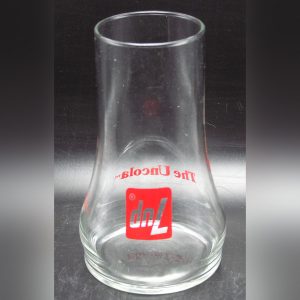 7-UP "The Uncola" Promotional Advertising Glass - Upside-down Coke glasses, 6" tall - 5 available