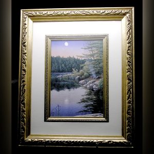 Framed Print "MOONLIT EMBERS" by Canadian Artist Jake Vandenbrink