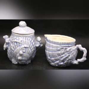 Sea Shell Marine Motif Cream & Sugar - Mayco 1994
