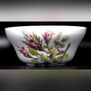 Antique Victoria Austria Small Porcelain Bowl - Wild Pink Roses